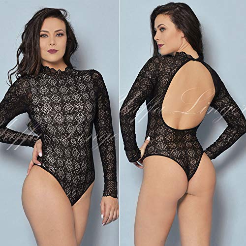 Body Alicia com Forro (G, PRETO)