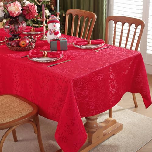 Servilletas de tela navideñas Sastybale pack x4 rojas 20x20 in miniatura 3