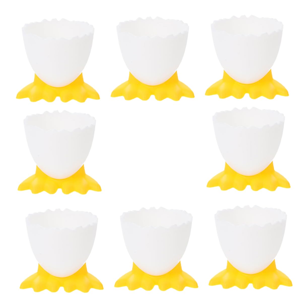 FUNOMOCYA 8pcs Children's Tableware Egg Holders Egg Cups Decorative Egg Cup Kitchen Egg Organizer Egg Cup for Kitchen Soft Boiled Eggs Holder Egg Display Cups Egg Serving Cup Easter Egg Cup