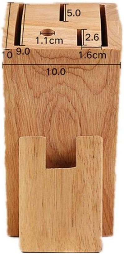 Knife Block Storage Stand Kitchen,Only Selling Cutter Holder,Solid Wood Insert Bamboo Wooden,Convenient Safe