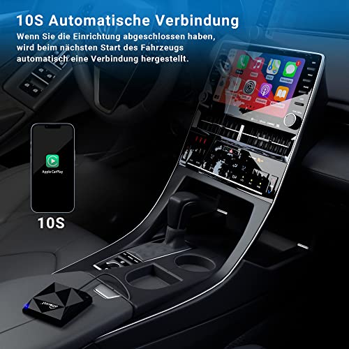 OTTOCAST Draadloze carplay adapter, Apple Wireless Carplay Dongle, Plug & Play, 5GHz WiFi, Auto Connect, geen vertraging, online -update, voor OEM bedrade Carplay Cars, model jaar na 2016 - Afbeelding 4