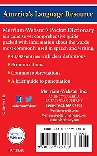 Merriam-webster's Pocket Dictionary