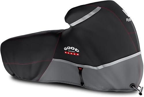 Rosefray Funda para motocicleta 600D resistente para todas las estaciones, universal, impermeable, protección solar al aire libre, duradera,