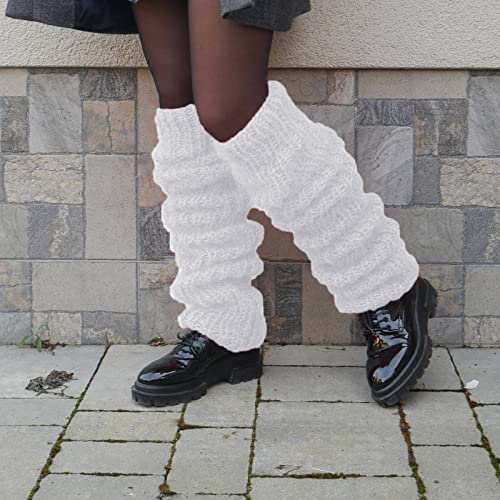 Leg Warmers for Women Winter Yoga Knitted Ankle Warmers Girls Y2K Kawaii Long Leg Warmers Socks Stacked Leg Warmers2