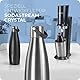 SODAWAVE® Trinkflasche Edelstahl [620ml] kompatibel mit SodaStream Crystal I Doppelwandige Thermo Edelstahl Trinkflasche I 100% auslaufsichere Flasche ideal für unterwegs (Edelstahl)