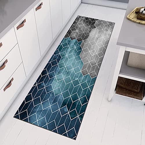 Alfombra de pasillo gris azulado para corredor en oficina y hogar 50x300cm 4