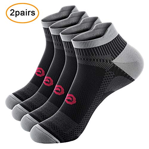 Low Cut Compression Socks for Men and Women, No Show Ankle Running Compression