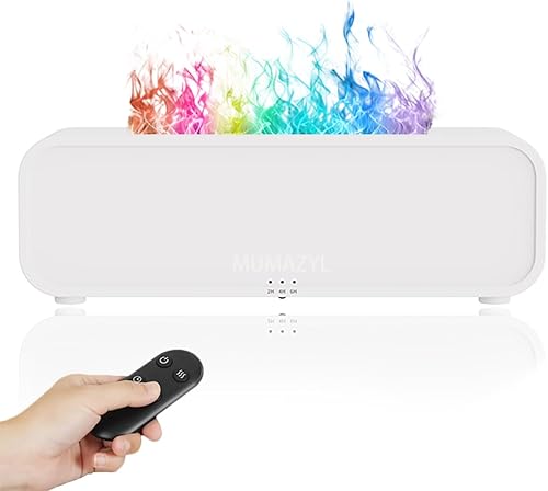 Difusor de aceite esencial, sincronización de música, difusor de aceite esencial de llama colorida, humidificador de aroma de aire de llama