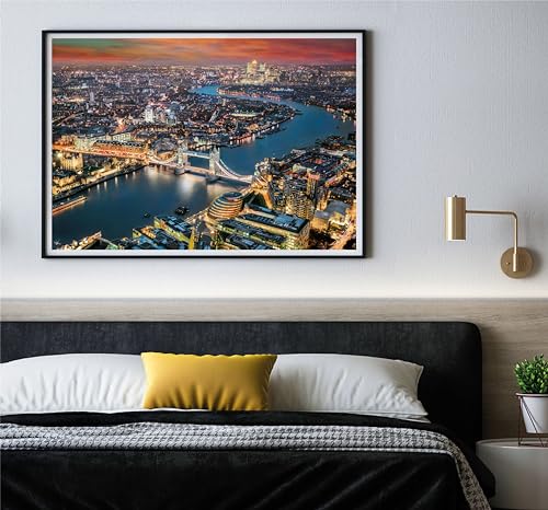 Puzzle 2000 pièces : Vue aérienne de Londres Clementoni Puzzles - vue 6