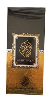Ameri Musk Eau de Parfum Natural Spray, Unisex Arabian Perfume, 3.4 Fl Oz, Luxury Fragrance