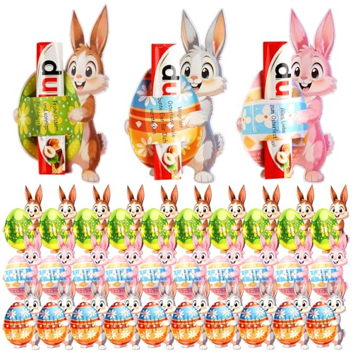 30 Stück Ostergeschenke für Verpackung Papier, Ostergeschenke für Kinder Erwachsene, Ostern Geschenke für Familie, Kollegen,Freunde