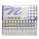 Knicker Color Watercolor Poster Color, Set of 12 Colors, 0.7 fl oz (20 ml) (No. 6)