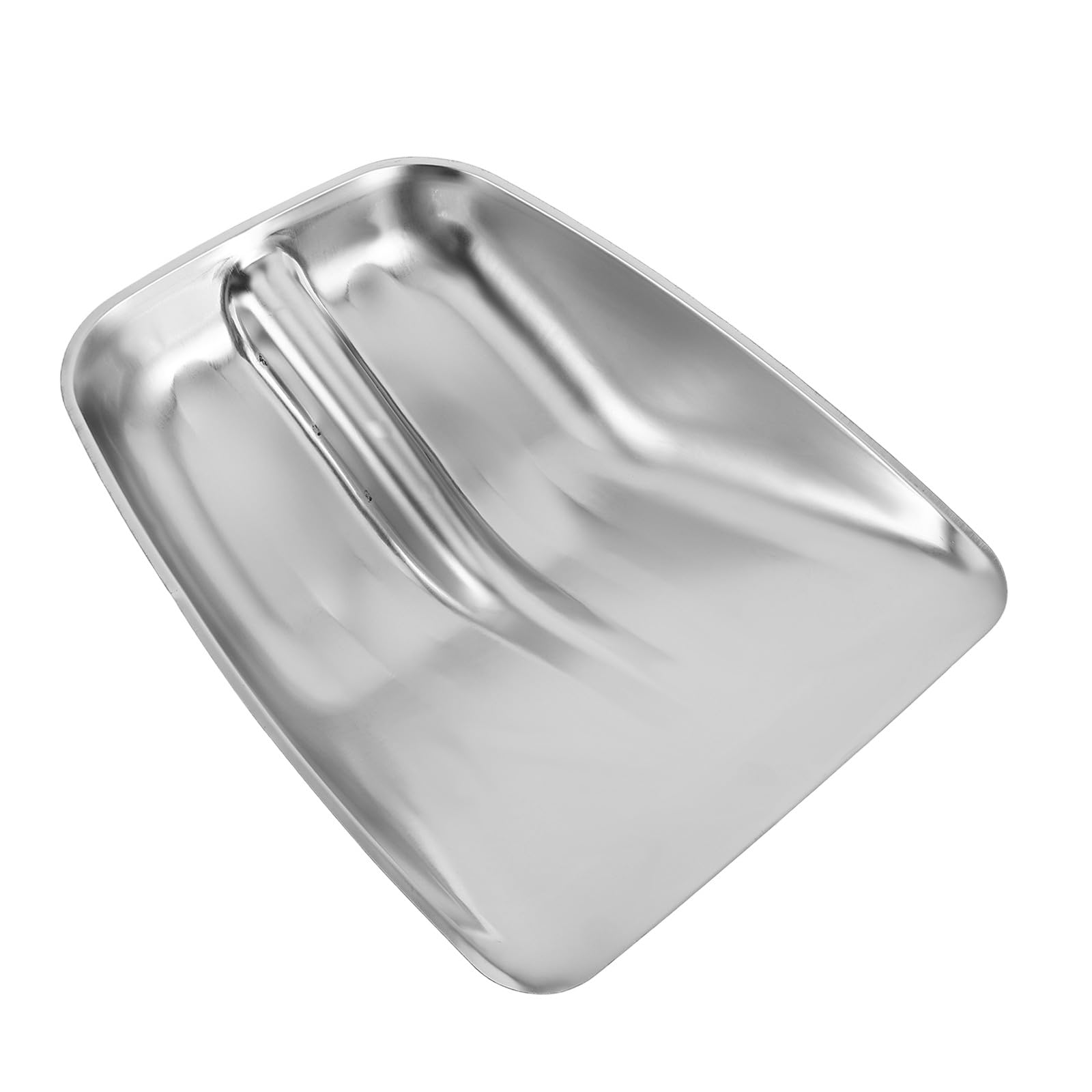 Testa di Pala da Neve in Acciaio Inox Argento per Esterno | Accessorio Sostitutivo, Uso per Gestione Cereali, Attrezzo Multifunzione Ergonomico