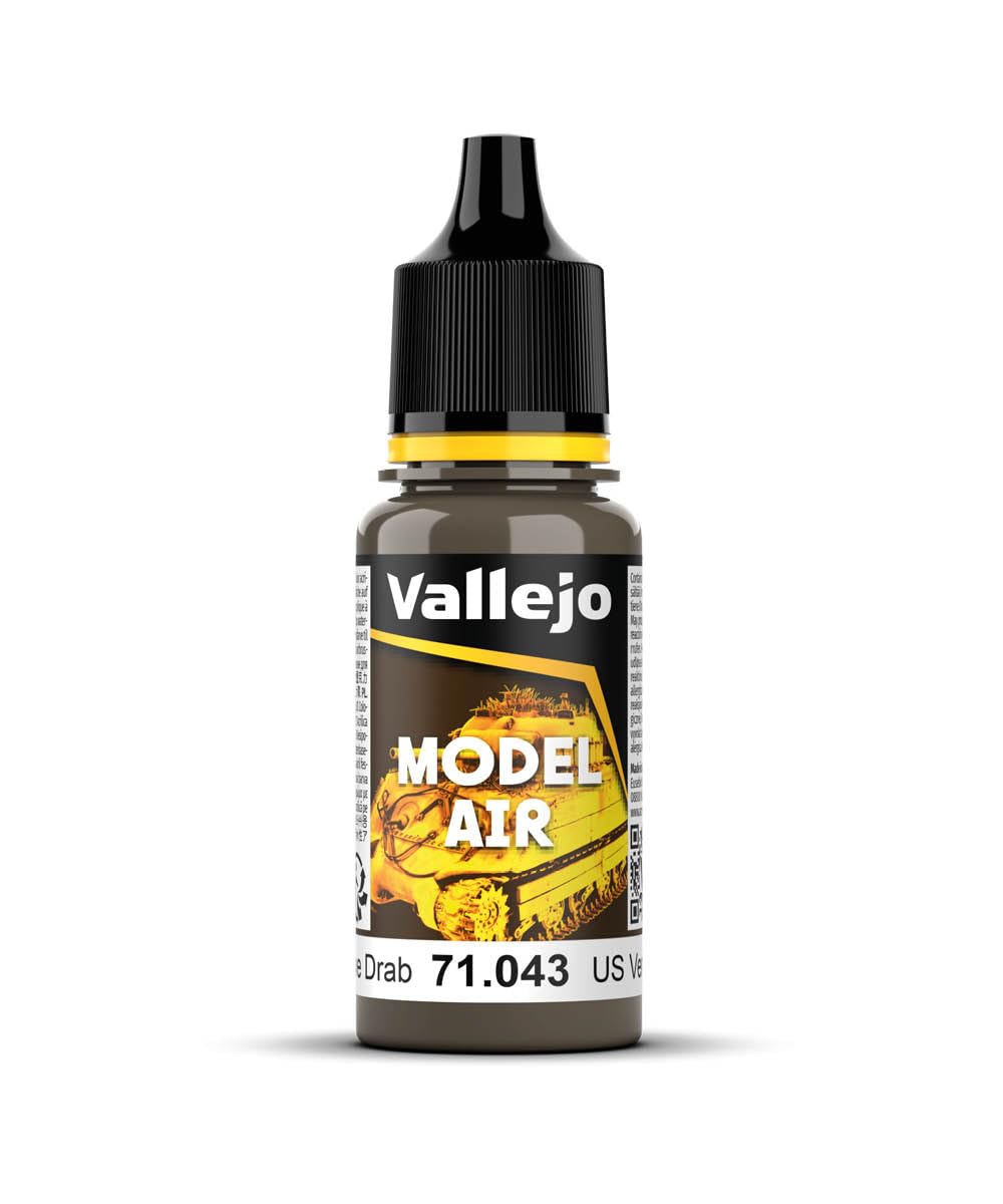 Vallejo Model Air 17 ml Acrylic Paint - US Olive Drab