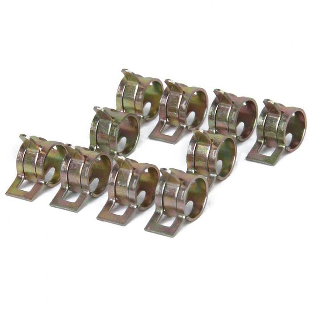 Froiny 10pcs/Pack Fuel Vacuum Hose Clip Spring Band Type Silicone Pipe Tube Clamp Clip Steel Zinc Plated Clamps 9mm