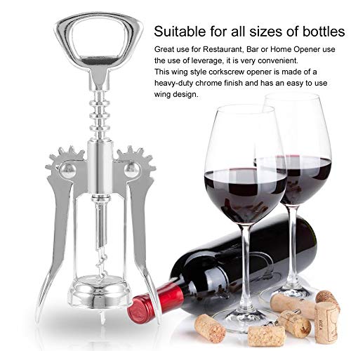 1Pc roestvrij stalen flesopener ober metalen wijn kurkentrekker fles handvat opener kurkentrekkers 16 x 5.5 x3.5cm… - Image 3