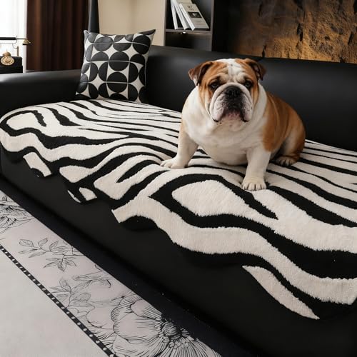 Genérico Funda De Sofá Lavable para Perros, Moderna, con Bordes Irregulares, Antideslizante, Ultrasuave, Funda De Sofá Apta para Mascotas para Invierno