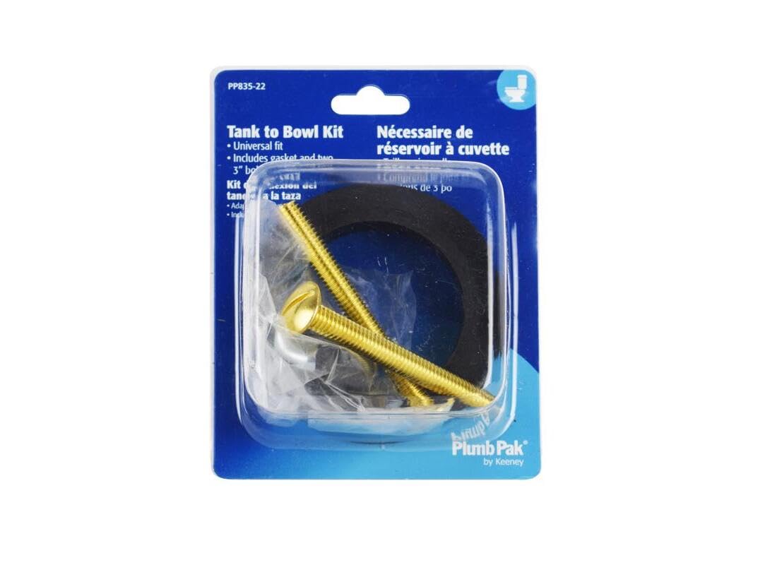 トイレタンク/ボウルキット ユニバーサルトイレタンクからボウルボルトキット 2個 高耐久 トイレ用ボルト トイレタンク用ボルト 防水ステンレス ゴム製ワッシャーガスケット  締め付け用エクストラロングナットスクリュー付き (シルバー)