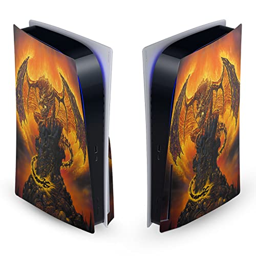 Autocollant vinyle PS5 protection anti-rayure plaque frontale dragon