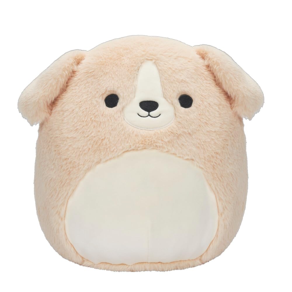 Squishmallows Rare Fuzz-a-Mallows 12-Inch Stevon The Golden Retriever Dog Puppy Plush - Add Stevon to Your Squad, Ultrasoft Stuffed Animal Large Plush