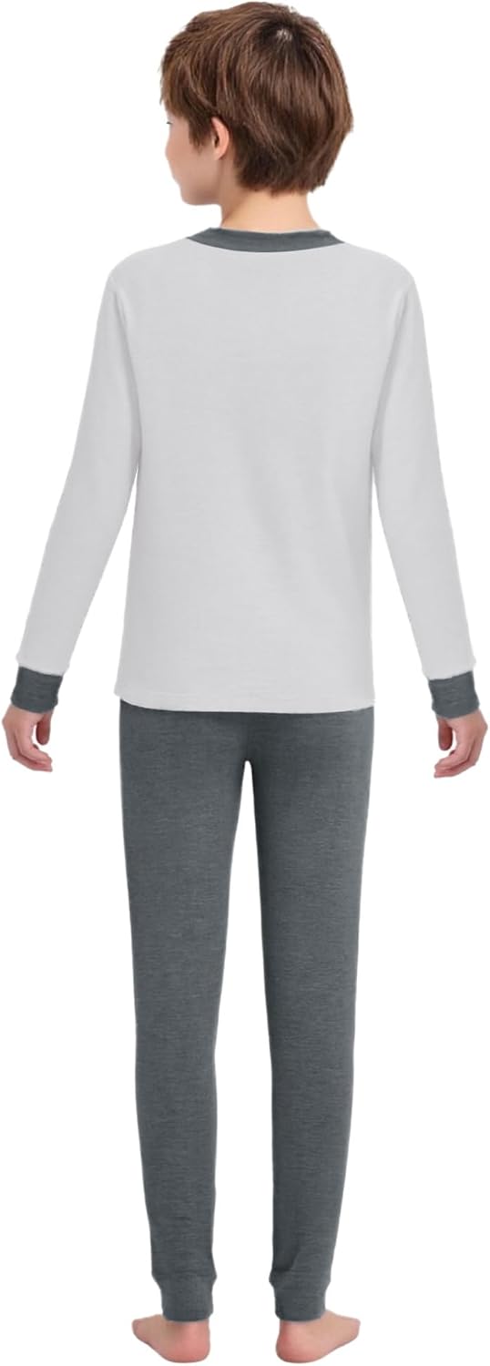 easyforever Kids Boys Girls Thermal Underwear Set Long Winter Johns Base Layer Thermal Top and Leggings Pants Bottoms