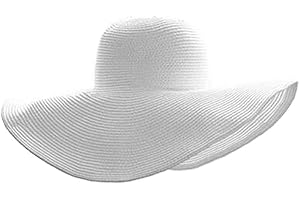1Pcs Wide Brim Straw Hat for Women, Foldable Summer Sun Hat for Beach Protection