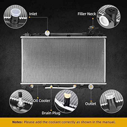 Image of DWVO Radiator Compatible with 2007-2011 Camry L4 2.4L, 2010-2011 Camry 2.5L 4CYL DWRD1081