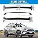FengYu Lockable Roof Rack Cross Bars 260lbs Compatible with 2019-2025 Toyota RAV4, Aluminum Heavy Duty Crossbars Rooftop Cargo Bag (Not Fit 2024 LE/Adventure/TRD Off-Road/Hybrid Woodland Edition)