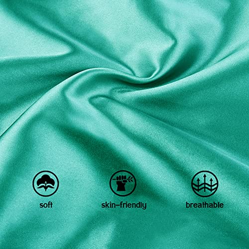 Image of Extra Large Adjustable Double Layer Satin Hair Bonnets with Drawstring for Women Night Sleeping Long Silky Satin