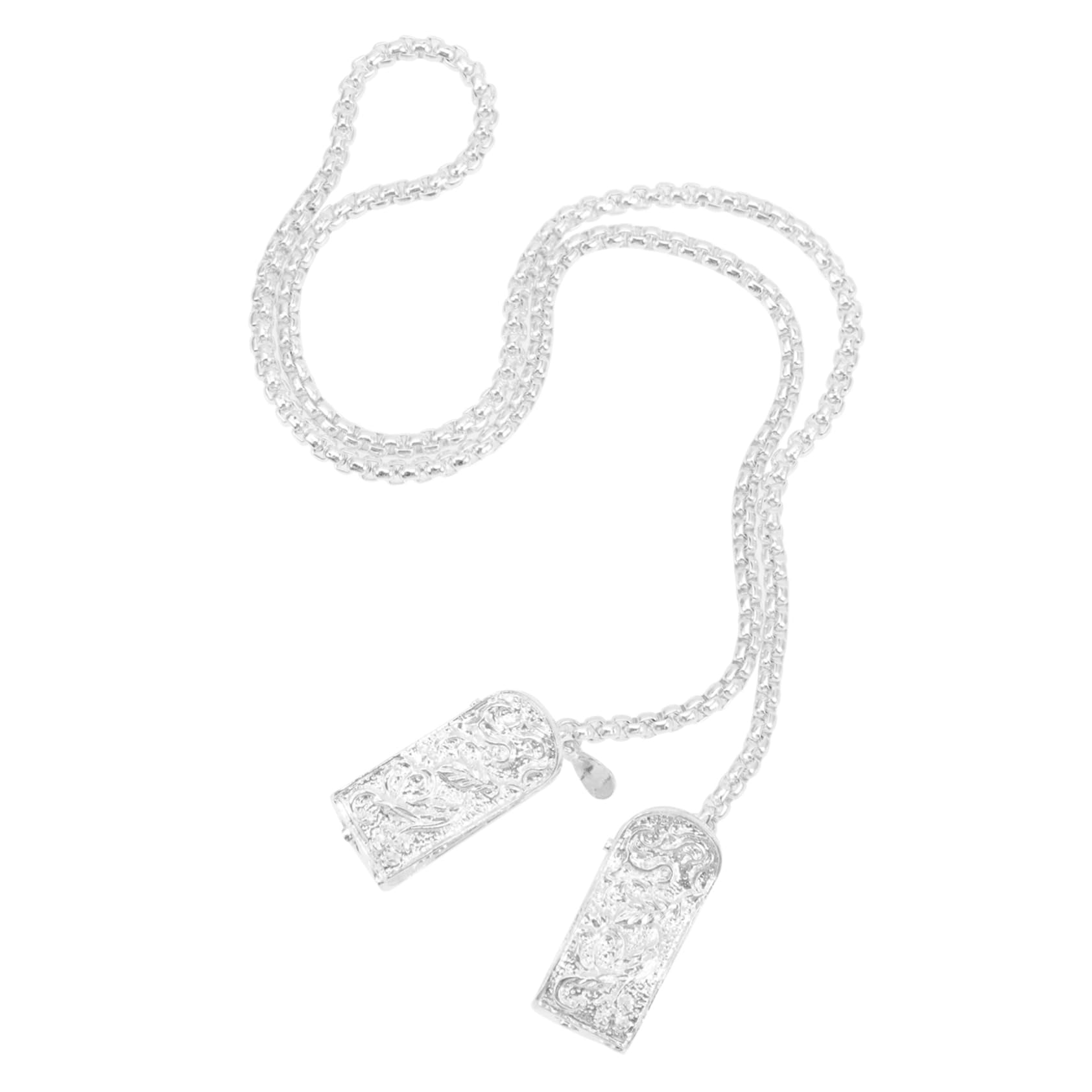 KOMBIUDA Baby Bandana Drool Bibs Metal Bib Clip Chain Alloy Jewelry Decoration for Meal Time