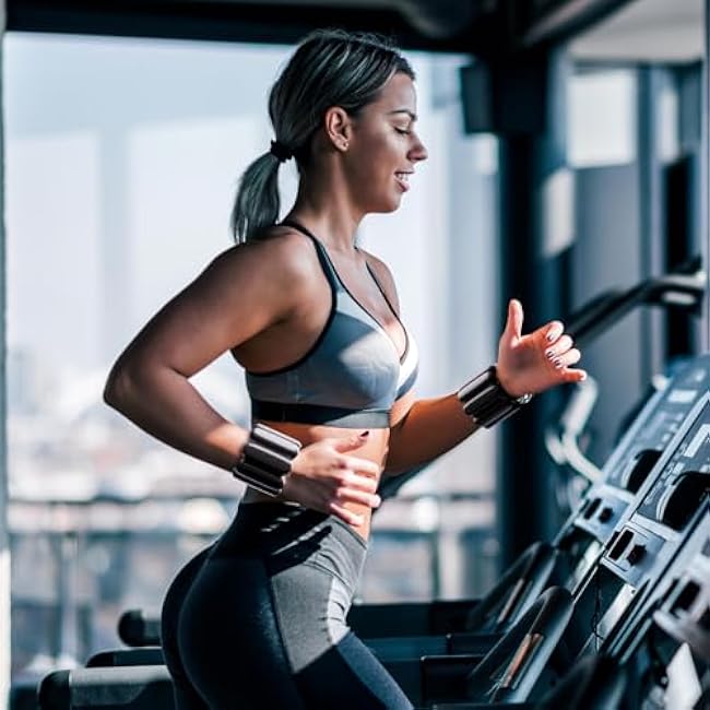 Ankle weights for women wrist weight: Adjustable ankle & wrist weights 2lbs(1lb each) for Pilates & Yoga exercise - Hand & Leg weights for women at home