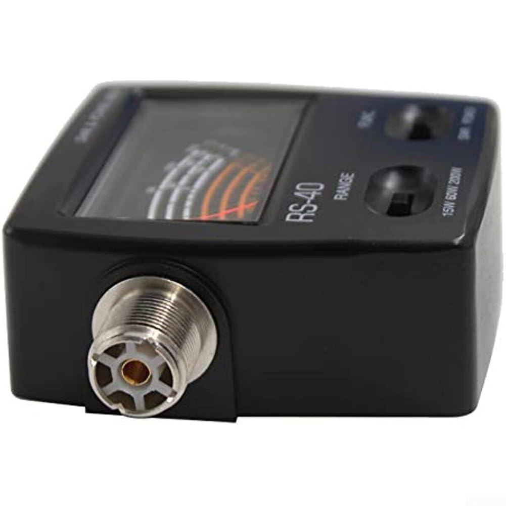 Medidor de potencia de onda estacionaria, RS-40 SWR y medidor de potencia para radio móvil HAM UHF VHF 140 ~ 150 MHz y frecuencia de 430 ~ 450 MHz de potencia de 0 a 200 W