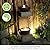 Bumilgar Waterfall Fountain Outdoor Garden Decor for Patio, Backyard, Deck, Porch and Home Art Decor, Outdoor Fountains and Waterfalls with Lights and Pebbles
