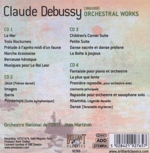 Debussy - Oeuvres pour orchestre : La Mer - Prélude à l'après-midi d'un faune...