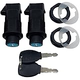 Universal RS Lock Set Fit for Harley Honda Yamaha Kawasaki Suzuki and so on RS Motorcycle Hard Saddlebags Black with 2 Keys