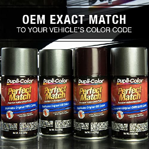 Image of Dupli-Color EBTY15667 Perfect Match Automotive Spray Paint - Toyota Black Metallic, 1G8,204,202 - 8 oz. Aerosol Can