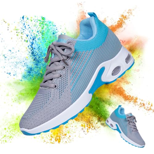 Image of Padgene Womens Sneakers Air Cushion Running Shoes Lightweight Tennis Walking Shoes Mesh Breathable Gym Work Fashion Sneakers Athletic Comfortable Casual