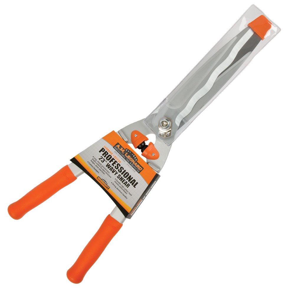 Amazon.com : A.M. Leonard 9-inch Wavy Blade Hedge Shears, 13.5