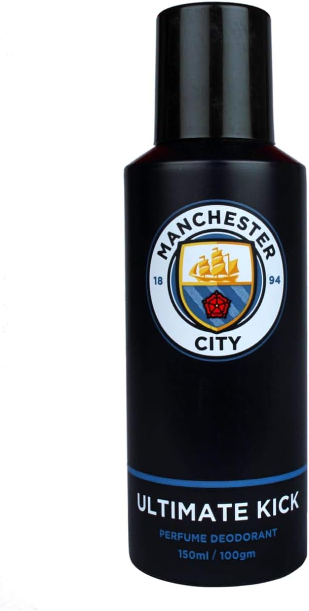 Manchester City Deodorant Ultimate Kick, 150 Ml, Black