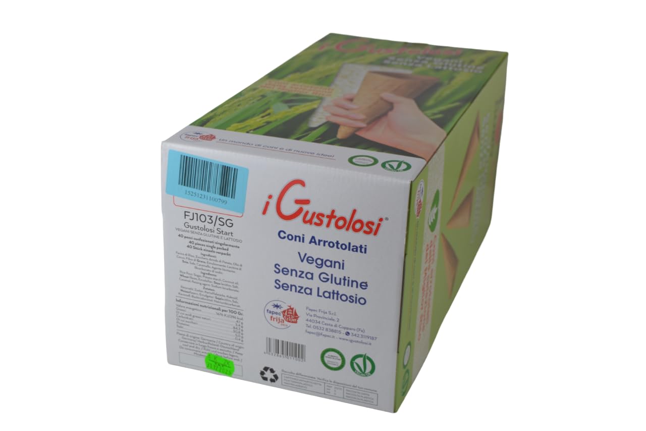 Conos para helado sin gluten ni lechosa para celiacos - Wofer Ice Cream gluten free, monodosis vegana