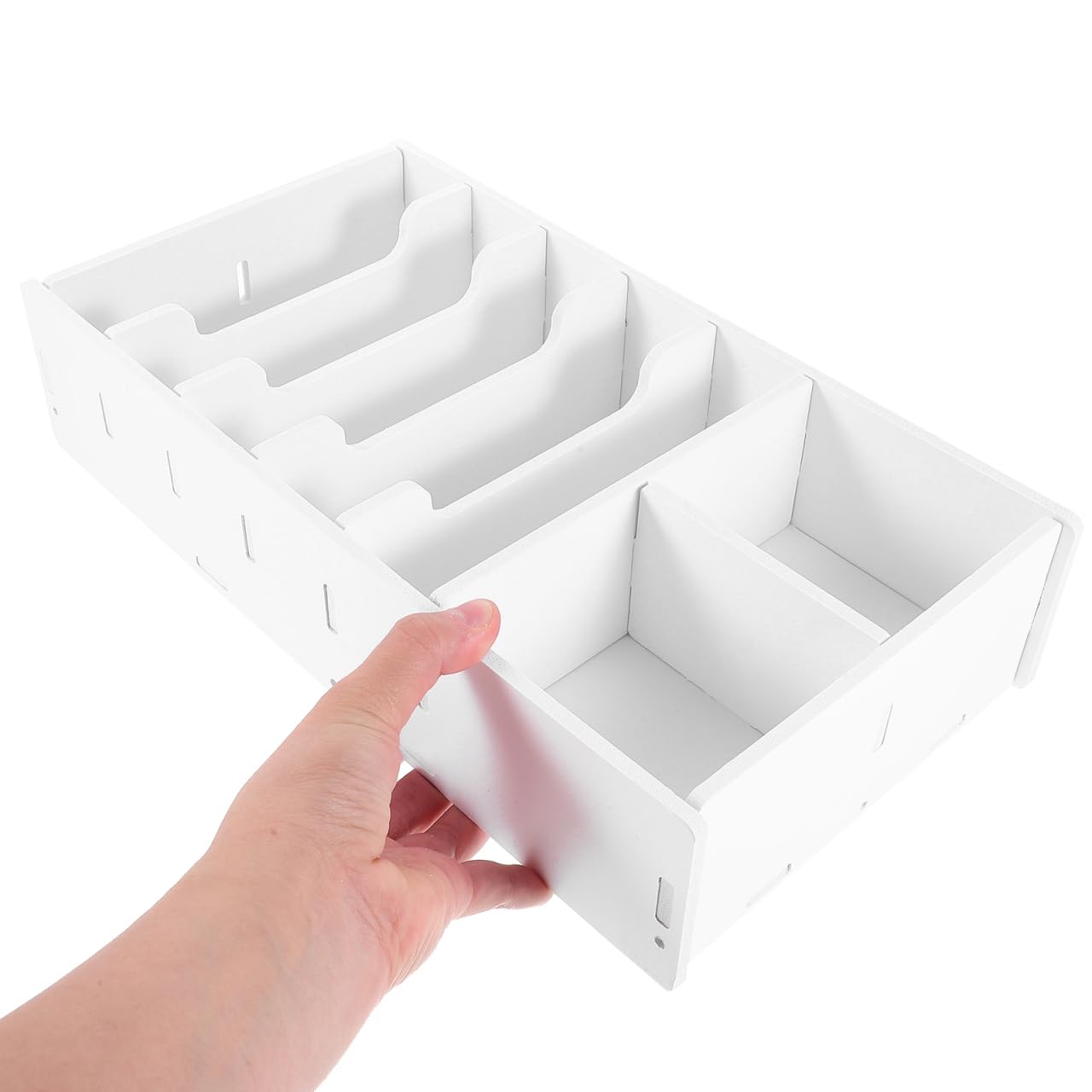 Gadpiparty Counting Money Box Cash for Notes Bills Desktop Storage Organizer Calculator Holder for Classroom Home - Image 3