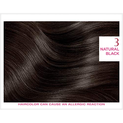 L'Oreal Paris Excellence Creme Permanent Hair Color, 3 Natural Black (Pack of 3)