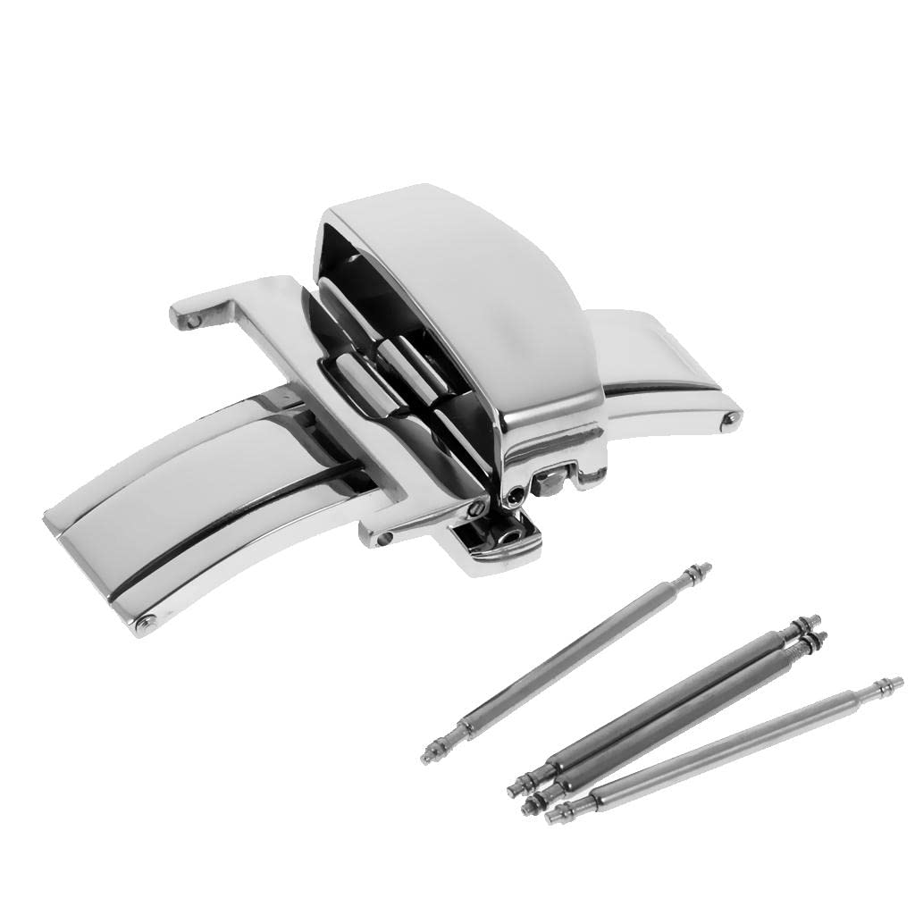 CALANDIS® Stainless Steel Deployment Butterfly Buckle Clasp for Watch Strap 22mm | Stainless Steel | 1 Piece Watch Clasp Buckle4 Pieces Stick Bars (B09ZTYM1BG) Amazon Price History, Amazon Price Tracker