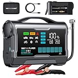 VANTRUE POWER JS3 Real 3250A Jump Starter with Air Compressor 160PSI, 12V Car Battery Booster with 9" Large Display, Jump Box with Light, 65W Fast Charging Power Bank, 8.0L Gas/3.8L Diesel Engines