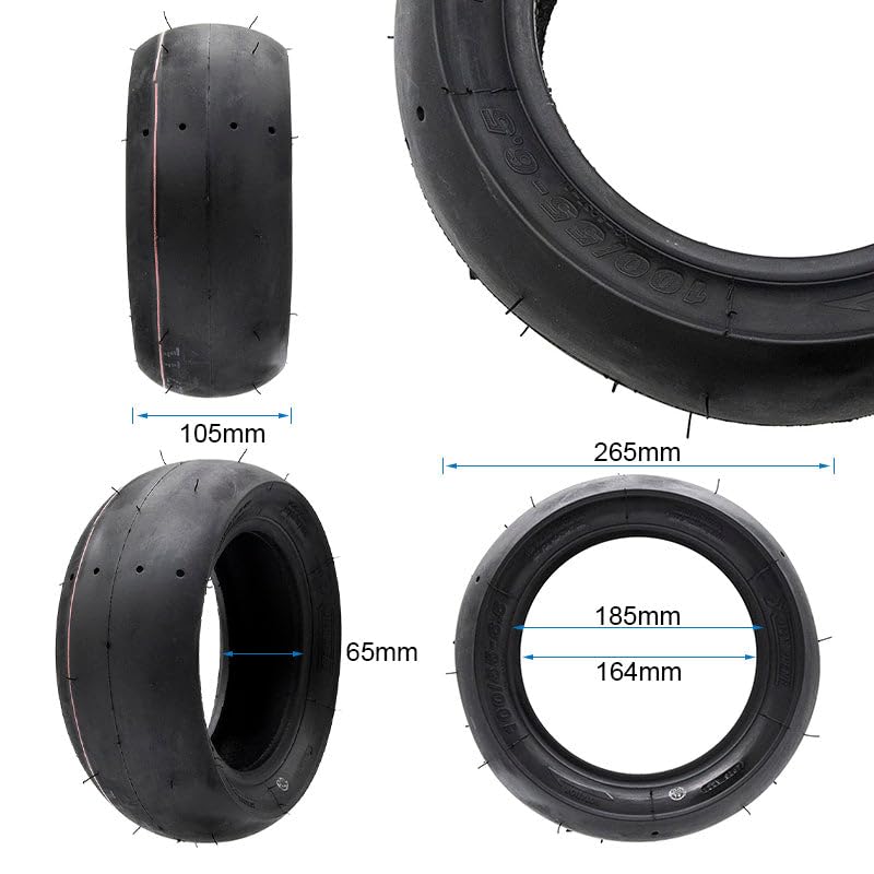 Mobile TM Compatible avec Pneu Trottinette Électrique tubeless Slick 100-55-6,5 [Xuancheng]