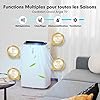 GOPLUS Climatiseur Mobile 16000BTU 4,7kW 5 en 1 Fonction de Refroidissement, Chauffage, Déshumidification, Ventilation, Mode Nuit, Minuterie 24H, Contrôle Télécommande/Écran, 45-50㎡, R290