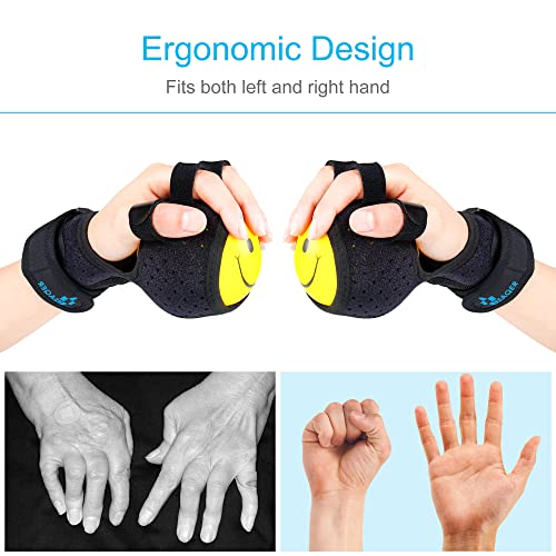REAQER Grip strength ball Finger Device Training Equipment Anti-Spasticity Ball Splint Finger Orthosis For Hand Functional Impairment/hemiplegia/stroke
