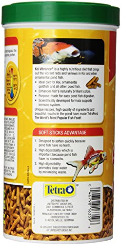 TetraPond Koi Vibrance 4.94 Ounces, Soft Sticks, Floating Pond Food (16359) - Image 3