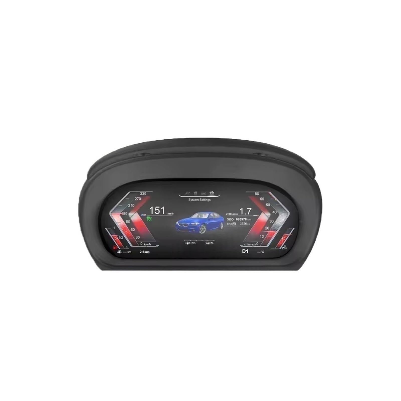 Cruscotto digitale for auto da 11 pollici compatibile con BMW Serie 3 E90 E91 E92 2005-2012 Tachimetro a pannello Quadro strumenti cabina di pilotaggio virtuale