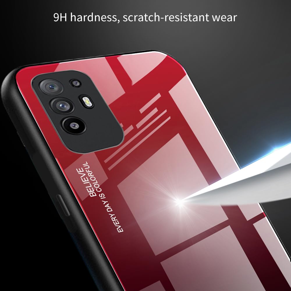 HAOYE Cover per OPPO Reno8 T (Reno 8T) + 2 Vetro Temperato, Custodia in